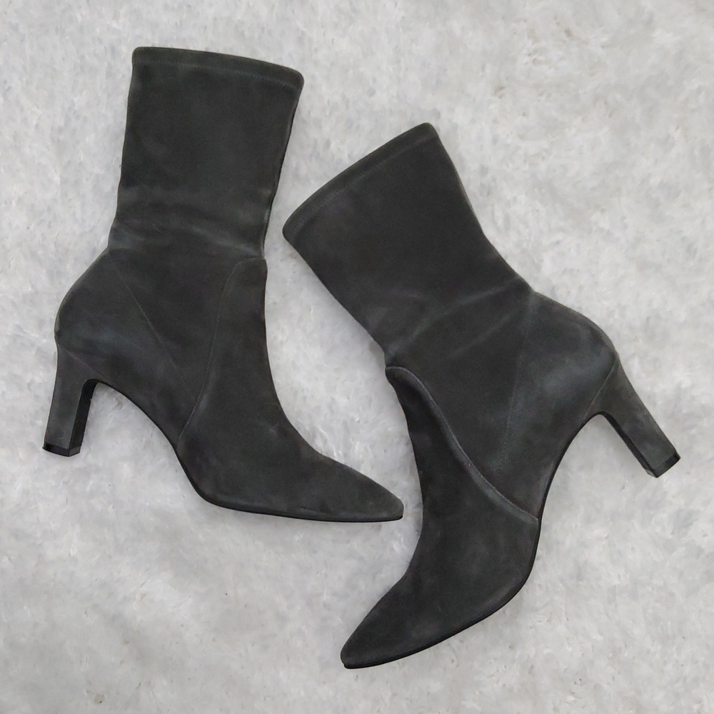 Stuart Weitzman Gray Suede Boots